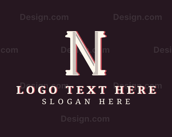 Stylish Fashion Boutique Letter N Logo