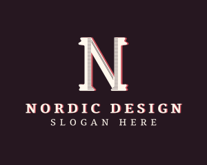 Stylish Fashion Boutique Letter N logo design