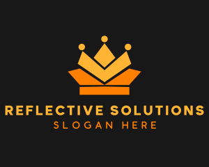 Geometric Crown logo design