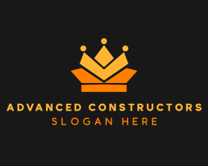 Geometric Crown logo design