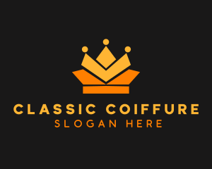 Geometric Crown logo design