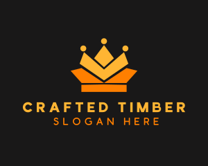 Geometric Crown logo design