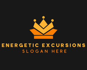 Geometric Crown logo design