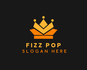 Geometric Crown logo design