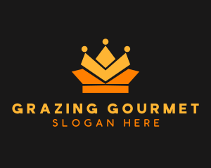 Geometric Crown logo design