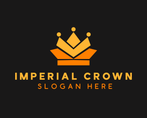 Geometric Crown logo design