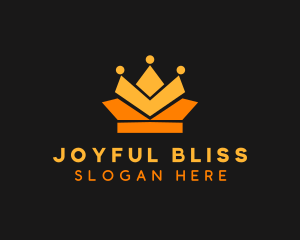 Geometric Crown logo design