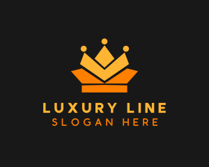 Geometric Crown logo design