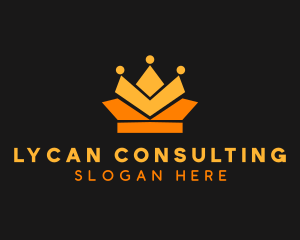 Geometric Crown logo design