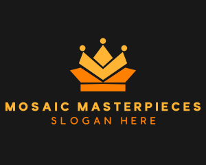 Geometric Crown logo design