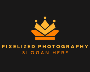 Geometric Crown logo design