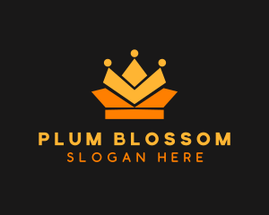 Geometric Crown logo design