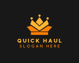 Geometric Crown logo design