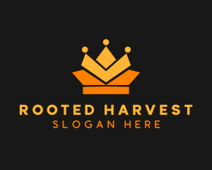 Geometric Crown logo design