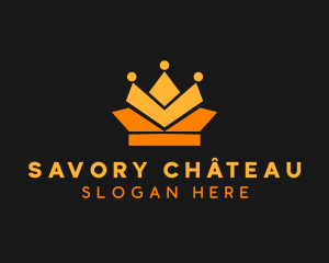 Geometric Crown logo design