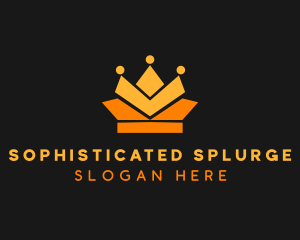 Geometric Crown logo design