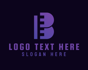 Violet Film Letter B logo