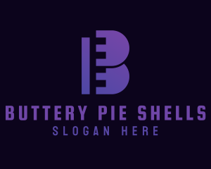 Violet Film Letter B logo design