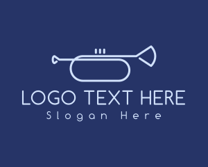 Simple Music Trumpet Logo