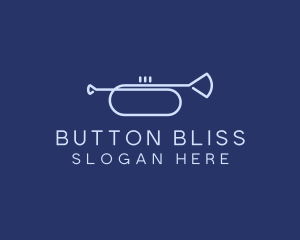 Simple Music Trumpet logo design