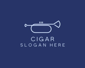 Simple Music Trumpet logo design