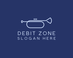 Simple Music Trumpet logo design