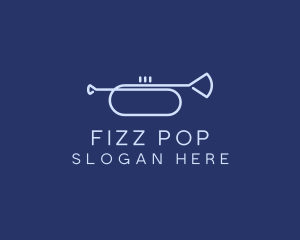 Simple Music Trumpet logo design