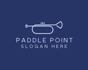 Simple Music Trumpet logo design