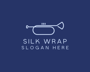 Simple Music Trumpet logo design