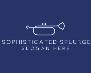 Simple Music Trumpet logo design