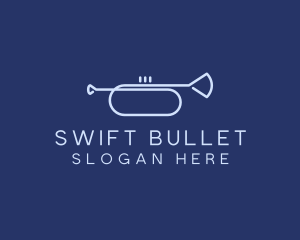 Simple Music Trumpet logo design