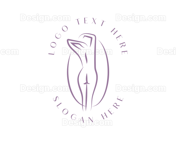 Sexy Nude Lady Logo