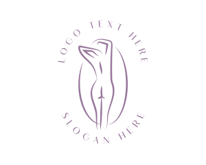 Sexy Nude Lady Logo