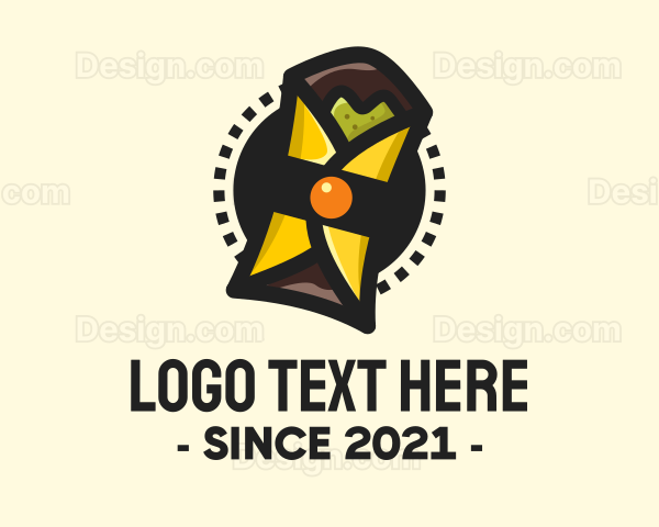 Mexican Burrito Wrap Logo