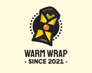 Mexican Burrito Wrap logo design