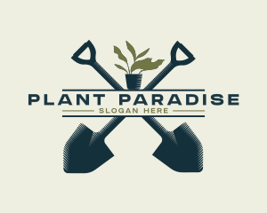 Shovel Plant Agriculture logo design