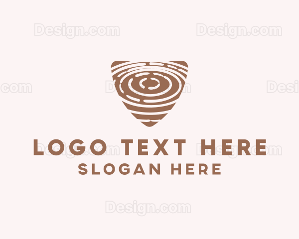 Elegant Wood Rings Craft Logo