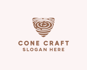 Elegant Wood Rings Craft logo design