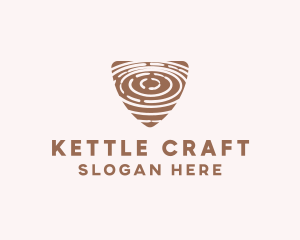 Elegant Wood Rings Craft logo design