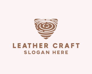 Elegant Wood Rings Craft logo design