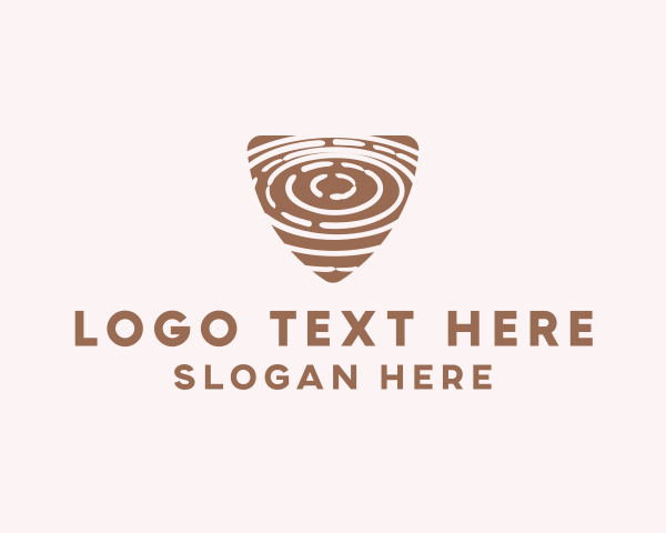 Wood Plank logo example 2