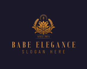 Golden Flower Boutique  logo design