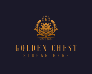 Golden Flower Boutique  logo design