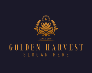 Golden Flower Boutique  logo design