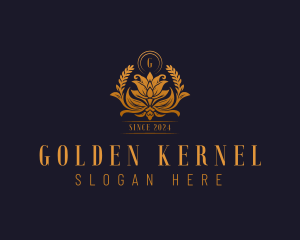 Golden Flower Boutique  logo design