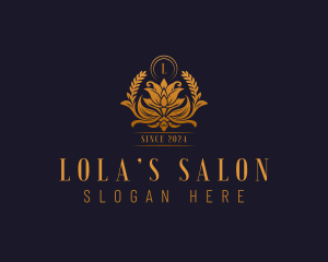 Golden Flower Boutique  logo design