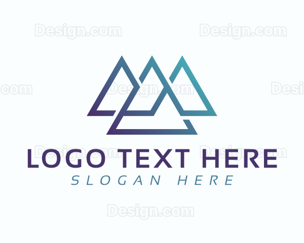 Professional Mountains Symbol Logo