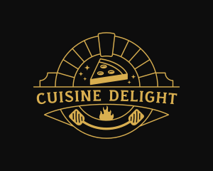 Pizza Oven Dining logo design