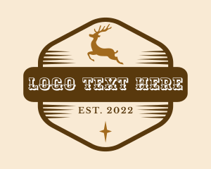 Deer Western Star Cowboy logo