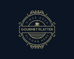 Elegant Cafe Gourmet logo design